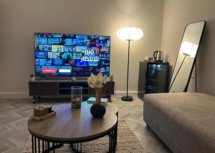 شقة استديو انيق وهادئ بدخول ذكي في حي القيروان